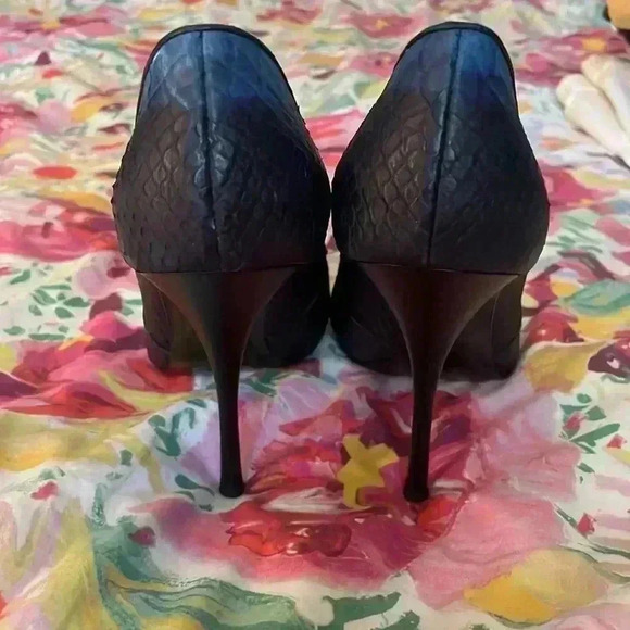 Giuseppe Zanotti Lucrezia 70 Python Print Leather Pumps Shoes Heels - Picture 4 of 6